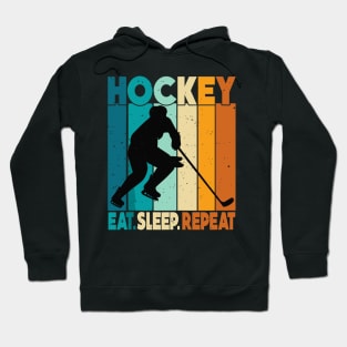 Eat Sleep Ice Hockey Repeat Hoodie